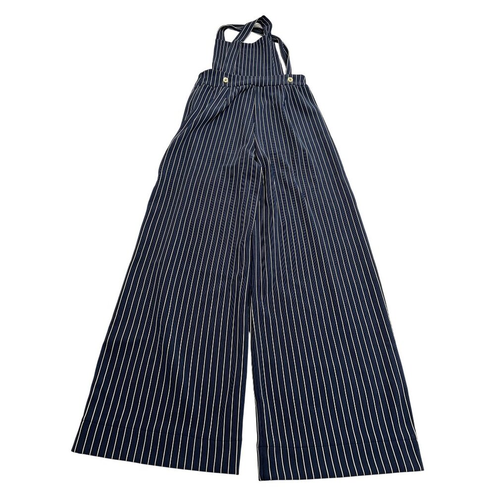 Maria De La Orden Mushroom Jumpsuit in Blue Stripe - Picture 4 of 5